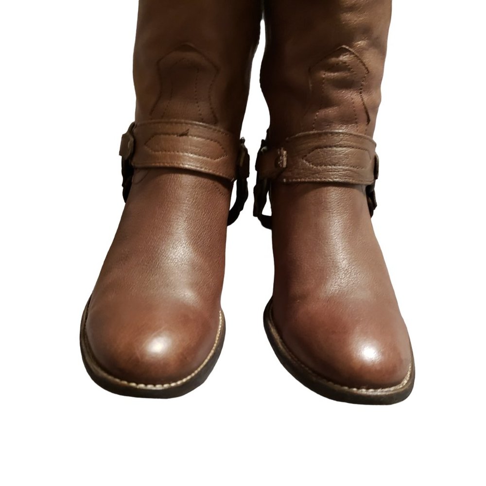 Brown Leather Western Boots - Picture 6 of 10